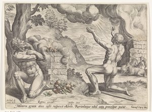 Sacrifício de Caim e Abel
História de Caim e Abel (título da série) de Johann Sadeler (I)