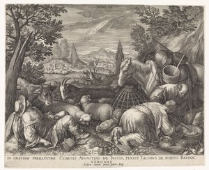 Chamada de Abraão de Johann Sadeler (I)