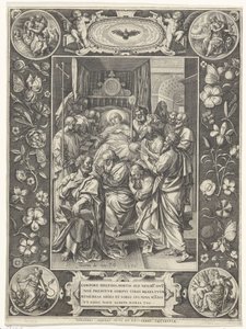 Leito de morte de Maria de Johann Sadeler (I)