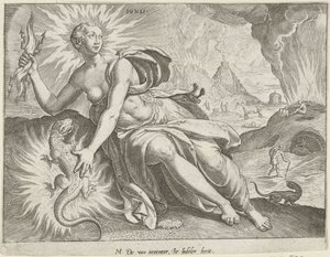 Vuur
Ignis (título sobre o objecto)
De vier elementen (título da série) de Johann Sadeler (I)