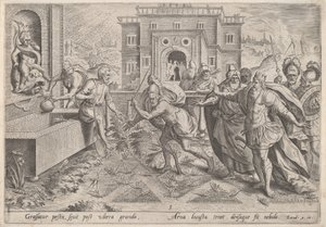 A praga dos gafanhotos, c.1585.
