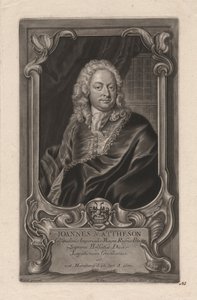 Johann Mattheson, gravado por Johann Jakob Haid (1704-67), c.1744 (mezzotint)
