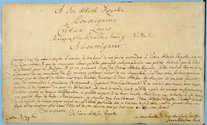 Escrita manuscrita de &39;Brandenburger Concertos&39; para Christian Ludwig, Margrave de Brandemburgo, em 24 de março de 1721 (caneta e tinta sobre papel)