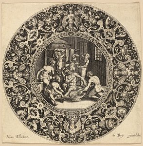 Banho de Sardanapalus de Johann Theodor de Bry