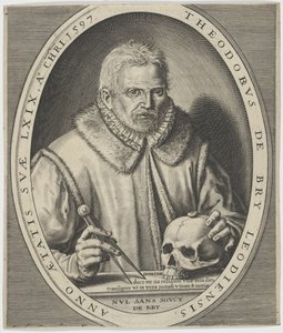 Retrato de Theodor por Bry 1528-1598, ca. 1597.