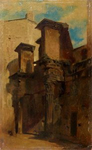 Colunas do Fórum Nerva (Forum Transitorium) em Roma