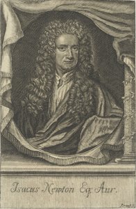 Retrato de Sir Isaac Newton 1642-1727, 1715. de Johann Ulrich Krauss