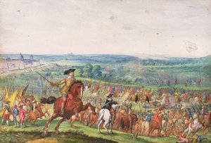 O Rei Gustavus Adolphus na Batalha de Lutzen