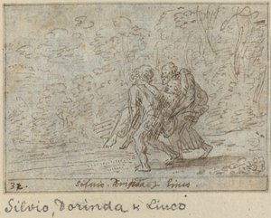 Silvio, Dorinda e Linco, 1640.