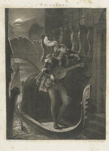 Gôndola à luz da lua de Johann Wilhelm Kaiser (I)
