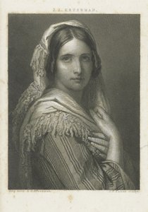 Retrato de uma mulher desconhecida de Johann Wilhelm Kaiser (I)