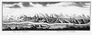 Vista de Krasnoyarsk, ca 1735