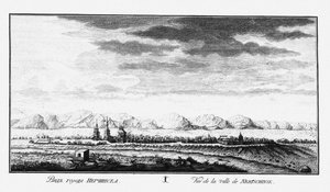 Vista de Nerchinsk, ca 1735