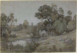 A gruta de Egeria de Johann Wilhelm Schirmer