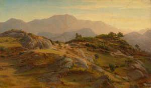 Paisagem em Civitella de Johann Wilhelm Schirmer