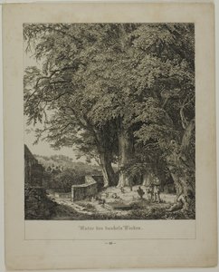 Debaixo da árvore de tília de Johann Wilhelm Schirmer