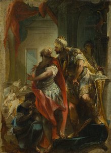 São Sampson com o Imperador Justiniano, c.1750