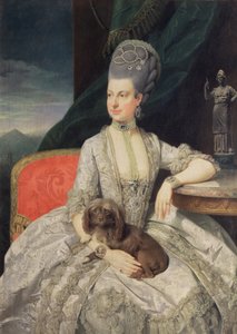 Arquiduquesa Maria Christine Habsburg-Lothringen (1742-98), filha da Imperatriz Maria Teresa da Áustria (1717-80) e do Imperador Francisco I da Áustria (1742-98)