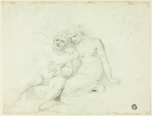 Macho Sentado Perto de Fêmea de Johann Zoffany