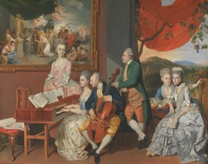 A família Gore com George, 3º Conde Cowper de Johann Zoffany