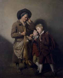O porteiro e a lebre, c.1768 de Johan Joseph Zoffany