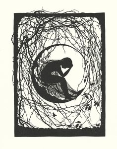 Silhueta de Johanna Beckmann (litografia)