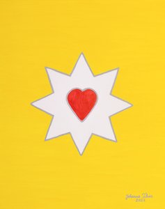 A estrela do amor que traz alegria ao coração - imagem sem citação de Johanna Thier