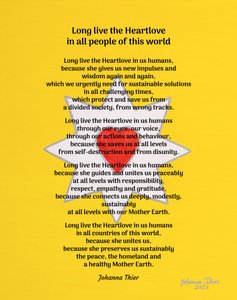 Viva o Heartlove em todas as pessoas deste mundo - Versão 1 de Johanna Thier