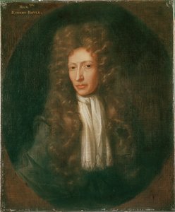 Retrato de Robert Boyle (óleo sobre tela) de Johannes (after) Kerseboom