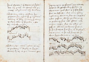 Página de A Musical Theory Book de Johannes Tinctoris de Johannes (c.1435 1511) Tinctoris
