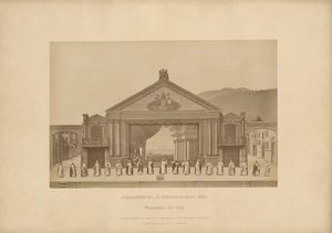 Paixão de Ober-Ammergau - proscênio com coro
