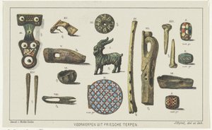Objetos de montes Frisian Objetos de montes Frisian (título da série no objeto) de Johannes Bijtel