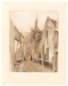 Vista da Ridderstraat no Kerksteeg, Hattem