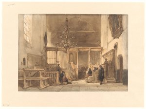Interior de uma igreja em Utrecht de Johannes Bosboom