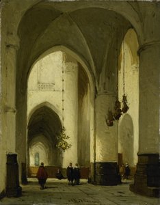 Interior da Igreja de São Bavo em Haarlem de Johannes Bosboom