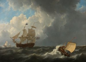 Navios num Mar Turbulento