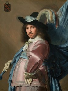 Andries Stilte como porta-estandarte de Johannes Cornelisz Verspronck