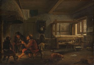 Uma oficina de tecelagem de Johannes Dircksz van Oudenrogge