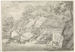 Vista da grande cascata de Chartreuse
Paisagens nas Montanhas Chartreuse (título da série) de Johannes Glauber