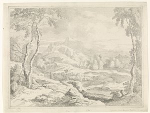 Paisagem com pastores
Paisagens depois de Gaspar Poussin (título da série) de Johannes Glauber