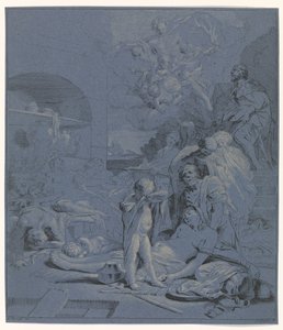 Supplicação de St Rochus
Representações bíblicas, mitológicas e alegóricas (título da série) de Johannes Glauber