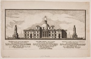 "Estabelecimento de um hospital militar para mil pessoas" de Johannes Gottfred Bradt