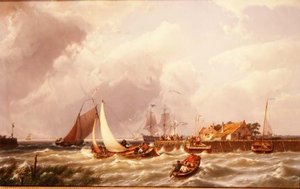 A Boca do Porto de Johannes Hermann Barend Koekkoek