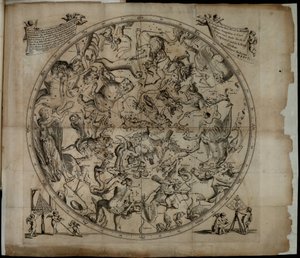 Tabela da constelação do Hemisfério Norte Firmamentum Sobiescianumsive Uranographia