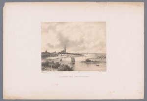 Vista de Arnhem do Rehberg Arnhem van den Rehberg (título no objeto) Vistas holandesas da cidade e do porto após desenhos de Everhardus Koster (título da série) Caderno de esboços de E. Koster: Dutch City and Harbor Views (título da série)