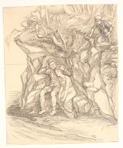 Ilustração para Alfred Tennyson "Enoch Arden" de Johannes Holbek