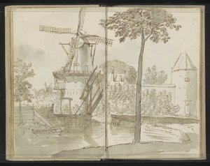 Moinho Delft em Spoorsingel de Johannes Huibert Prins
