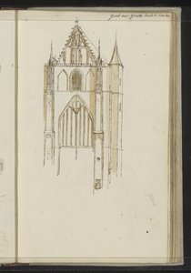 Fachada do Grote Kerk em Haarlem de Johannes Huibert Prins