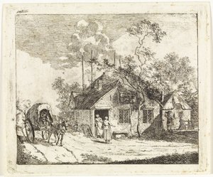 Duas casas numa estrada