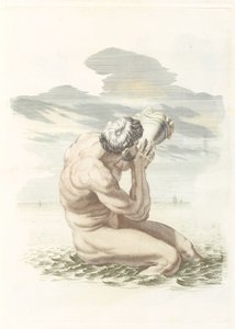 Golpes de Tritão na sua concha de Johannes Jacobsz van den Aveele (attributed to)